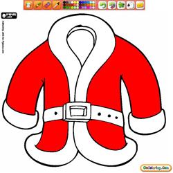 Coloring Santa Claus Clothes 1